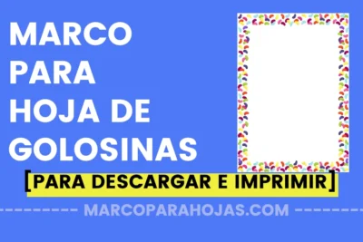 marco para hoja de golosinas en png y para word para descargar gratis