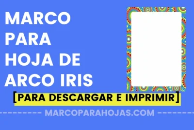 Marco para Hoja Iris para descargar e imprimir gratis